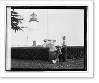 Herald Havre de Grace Tour - O'Neil and dog, Historic Print