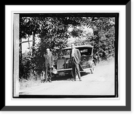 Historic Framed Print, Herald Staunton Tour, Mitchell car,  17-7/8" x 21-7/8"