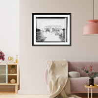 Historic Framed Print, Herald Tour, Staunton, State Normal school, Harrisonburg, Va.,  17-7/8" x 21-7/8"