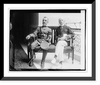 Historic Framed Print, Commander Raineri, Col. Bardeloni, 9/25/20,  17-7/8" x 21-7/8"