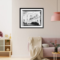 Historic Framed Print, Cleaning White House,  17-7/8" x 21-7/8"