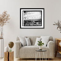 Historic Framed Print, Herald election screen,  17-7/8" x 21-7/8"