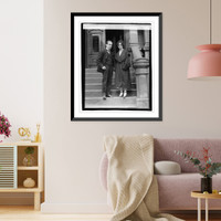 Historic Framed Print, Senor Don Manuel C. Telly & wife, 12/3/20 - 2,  17-7/8" x 21-7/8"