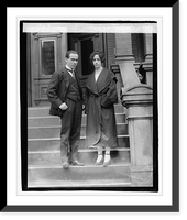 Historic Framed Print, Senor Don Manuel C. Telly & wife, 12/3/20 - 4,  17-7/8" x 21-7/8"