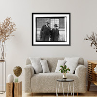 Historic Framed Print, Dr. Chas. E. Sawyer & Judge Jesse W. Smith, 12/7/20,  17-7/8" x 21-7/8"