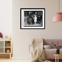 Historic Framed Print, Mrs. Baker, Jack & Peggie, 1/20/21,  17-7/8" x 21-7/8"
