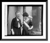 Historic Framed Print, Mrs. Laurence Lewis & Daniel Flag, 2/2/21,  17-7/8" x 21-7/8"
