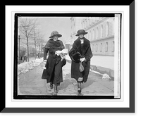 Historic Framed Print, Mrs. Wm. S. King & Miss Lee, 2/23/21,  17-7/8" x 21-7/8"