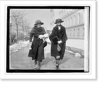 Historic Framed Print, Mrs. Wm. S. King & Miss Lee, 2/23/21,  17-7/8" x 21-7/8"