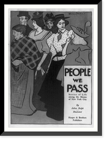 People we pass - stories of life among the masses of New York City. Edward Penfield, Antique Print