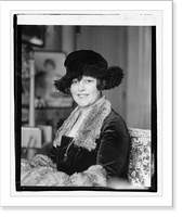 Historic Framed Print, Mrs. Louise Cromwell Brooks, 2/28/21,  17-7/8" x 21-7/8"