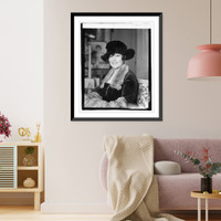Historic Framed Print, Mrs. Louise Cromwell Brooks, 2/28/21,  17-7/8" x 21-7/8"