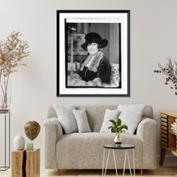 Historic Framed Print, Mrs. Louise Cromwell Brooks, 2/28/21,  17-7/8" x 21-7/8"