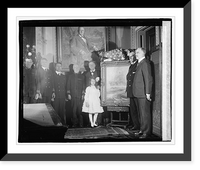 Historic Framed Print, [Unidentified group with Josephus Daniels], 2/28/21 - 2,  17-7/8" x 21-7/8"