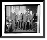 Historic Framed Print, [Four unidentified men], 3/5/21 - 2,  17-7/8" x 21-7/8"