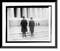 Historic Framed Print, John & Calvin Coolidge, 3/5/21,  17-7/8" x 21-7/8"