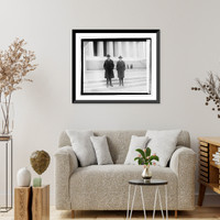 Historic Framed Print, John & Calvin Coolidge, 3/5/21,  17-7/8" x 21-7/8"