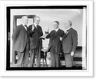 Historic Framed Print, Chas. H. Burke, Com. of Indian Affairs, 4/1/21,  17-7/8" x 21-7/8"