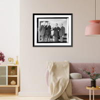 Historic Framed Print, Chas. H. Burke, Com. of Indian Affairs, 4/1/21,  17-7/8" x 21-7/8"