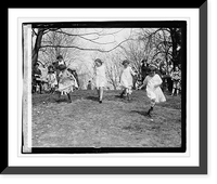 Historic Framed Print, Easter egg rolling, 1921, 3/28/21,  17-7/8" x 21-7/8"