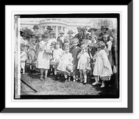 Historic Framed Print, Easter egg rolling, 1921 - 2,  17-7/8" x 21-7/8"