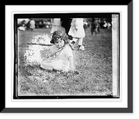 Historic Framed Print, Easter egg rolling, 1921 - 6,  17-7/8" x 21-7/8"