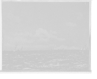 Historic Framed Print, Start of 46 footers, Goelet Cup Race,  17-7/8" x 21-7/8"