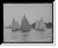 Historic Framed Print, Start of cabin catboats, I.H. Reg.,  17-7/8" x 21-7/8"