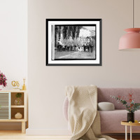 Historic Framed Print, Harding with Alabama delegates, 4/20/21,  17-7/8" x 21-7/8" Historic Framed Print, Harding with Alabama delegates, 4/20/21,  17-7/8" x 21-7/8"