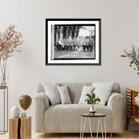 Historic Framed Print, Harding with Alabama delegates, 4/20/21,  17-7/8" x 21-7/8" Historic Framed Print, Harding with Alabama delegates, 4/20/21,  17-7/8" x 21-7/8"