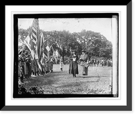 Historic Framed Print, Mrs. Coolidge & Girl Scout review, 4/30/21,  17-7/8" x 21-7/8"