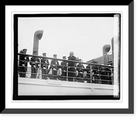 Historic Framed Print, Harding on Mayflower,  17-7/8" x 21-7/8"