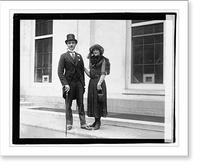 Historic Framed Print, Prince Zerdecheno[?] & wife,  17-7/8" x 21-7/8"