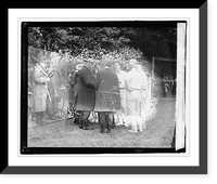 Historic Framed Print, [Group of persons at tennis match], 5/6/21,  17-7/8" x 21-7/8"