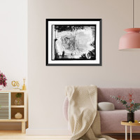 Historic Framed Print, Harding at Funeral of Chief Justice White, 5/21/21,  17-7/8" x 21-7/8"