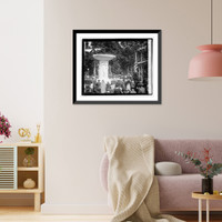 Historic Framed Print, Dupont fountain unveiling; Secty. Weeks speaking, 5/17/21,  17-7/8" x 21-7/8"