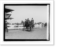 Historic Framed Print, Horse show, 1921, winning hunt team,  17-7/8" x 21-7/8"