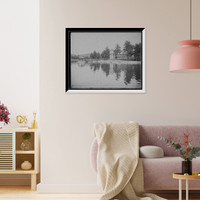 Historic Framed Print, Pine Grove Springs Hotel, Lake Spofford, N.H. - 4,  17-7/8" x 21-7/8"