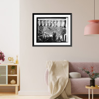 Historic Framed Print, Harding at Arlington, 5/30/21 - 2,  17-7/8" x 21-7/8"