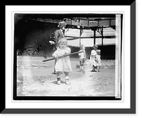 Historic Framed Print, [Children playing baseball] - 3,  17-7/8" x 21-7/8"