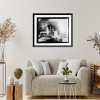 Historic Framed Print, Secty. & Mrs. Denby, 6/18/21,  17-7/8" x 21-7/8"