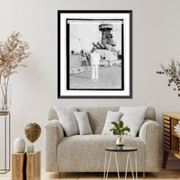 Historic Framed Print, Vice Adml. Hilary P. Jones, 6/23/21,  17-7/8" x 21-7/8"