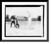 Historic Framed Print, Davis at baseball, 7/22/21,  17-7/8" x 21-7/8"