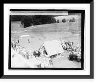 Hutchinson teeing off, Nat. Open Champ, Antique Poster