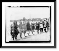 Historic Framed Print, Beauty show bathing beach,  17-7/8" x 21-7/8"