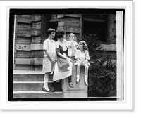 Historic Framed Print, Mrs. Morris Sheppard & children,  17-7/8" x 21-7/8"