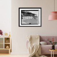 Historic Framed Print, Shrine ball game - 3,  17-7/8" x 21-7/8"