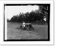 Historic Framed Print, Ford tractor demonstration - 5,  17-7/8" x 21-7/8"