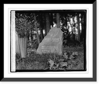 Historic Framed Print, Dog cemetary, Miss Logan's dog,  17-7/8" x 21-7/8"