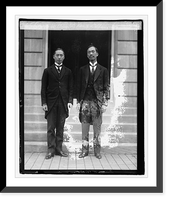 Historic Framed Print, Dr. Wellington Koo & Dr. Chung Lui Wang, 11/2/21,  17-7/8" x 21-7/8"